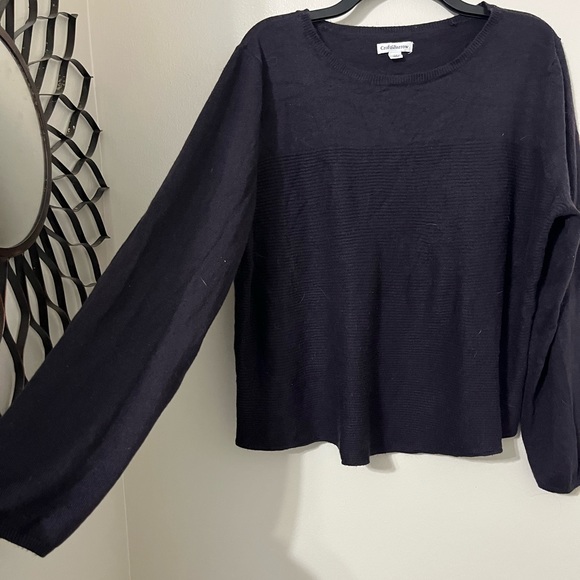 🌻 Craft & Barrow | Dark Purple Plum Sweater - Picture 2 of 4